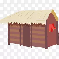 简单的草屋；农舍