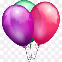 气球生日剪贴画-气球PNG图像