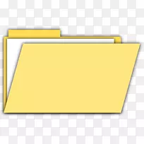 纸黄色角区-文件夹png图像