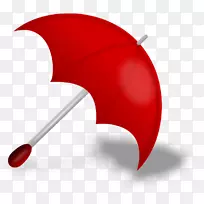 雨伞红色剪贴画-红色雨伞PNG形象