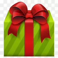 圣诞礼品盒圣诞礼品夹艺术-礼品盒PNG形象