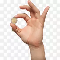 硬币剪贴画-手边的硬币