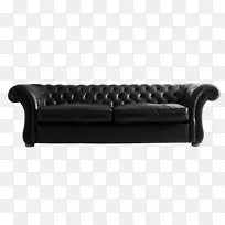 桌椅起居室室内设计服务.黑色沙发PNG图像