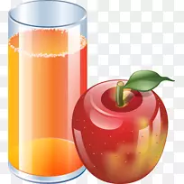 苹果汁橙汁苹果粉-苹果汁PNG图像