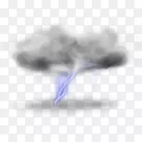 蓝天壁纸-闪电PNG