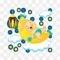 卡通奇幻月亮星