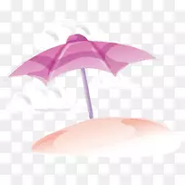 粉红色的伞