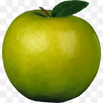 三维计算机图形水果-绿色苹果png图像