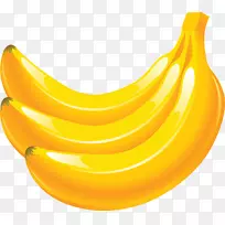 香蕉果图标-黄色香蕉PNG图像