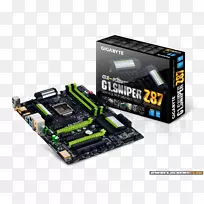 英特尔主板千兆字节技术lga 1150中央处理器-主板png hd