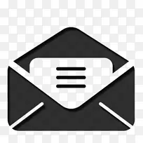 电子邮件图标-黑色电子邮件PNG