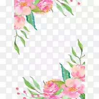粉红色花边
