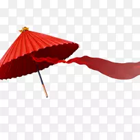 风江南水乡红纸伞饰