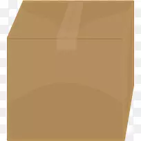 纸矩形棕色盒PNG