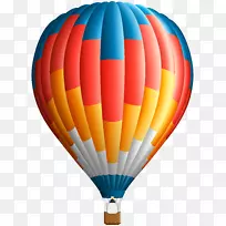 热气球飞行回形针艺术-热气球PNG剪贴画