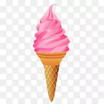 巧克力冰淇淋香蕉劈裂圣代透明草莓冰淇淋圆锥体图片
