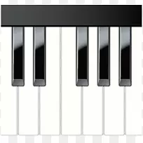 数字钢琴音乐键盘剪贴画钢琴键PNG剪贴画