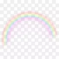 彩虹插图-透明彩虹自由剪贴画