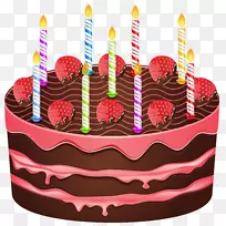 生日蛋糕结婚蛋糕巧克力蛋糕剪贴画-生日蛋糕PNG透明剪贴画图片