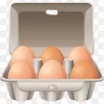 炸鸡蛋纸盒剪贴画-鸡蛋在b牛PNG剪贴画图像