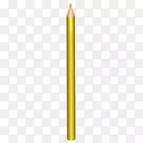 黄色照明蜡缸-学校铅笔PNG剪贴画