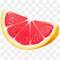 果汁葡萄柚酸含羞草鸡尾酒-红橙片PNG透明剪贴画图像