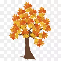 树秋计算机文件-秋季树PNG图像