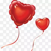 心脏气球剪辑艺术-心脏气球PNG图片，免费下载，心脏气球