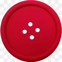 红色圆圈-衣服按钮PNG