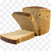 黑麦面包切片面包PNG图像