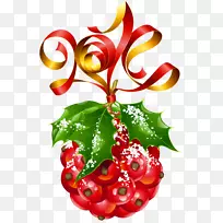 元旦圣诞节及假期公众假期-槲寄生圣诞装饰品PNG图片