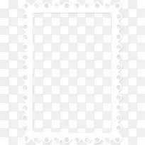 白点角-白色边框透明PNG剪贴画