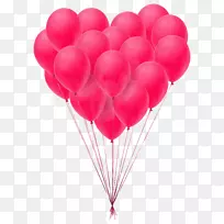 情人节心脏剪贴画-情人节气球透明PNG剪贴画图片