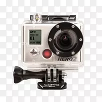 GoPro Hero2动作摄像机高清视频1080 p-GoPro英雄2摄像头png