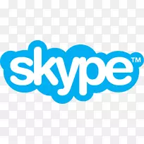 商业标志即时通讯应用软件-Skype徽标PNG