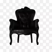 椅子Moooi家具餐厅-黑色扶手椅PNG形象