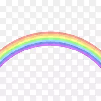 彩虹天空-彩虹剪贴画PNG图像