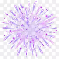 烟花爆竹艺术.紫色烟火透明剪辑艺术图像