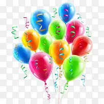 气球色带剪贴画-气球装饰-PNG剪贴画