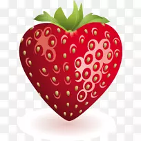草莓大黄派水果短饼夹艺术-心草莓夹