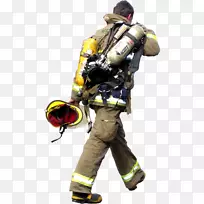 英国工薪阶层消防队员消防局步行消防队员PNG的制作
