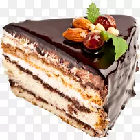 托尔特甜点奶油生日蛋糕-蛋糕PNG图片