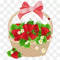草莓篮水果夹艺术-草莓透明泡菜篮