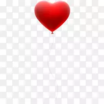 心红气球-红心气球透明夹艺术