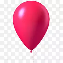 气球粉红剪贴画-粉红色气球透明PNG图像