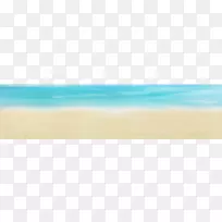 海岸蓝天白昼海沙和海PNG剪辑艺术图像