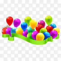 气球生日剪贴画-气球装饰剪贴画.PNG形象