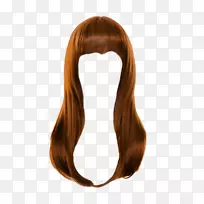 发型假发长发-女性发PNG形象