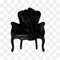 14桌椅家具Moooi-黑色扶手椅PNG图片