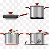 厨具和面包器厨具图解-烹饪锅PNG形象